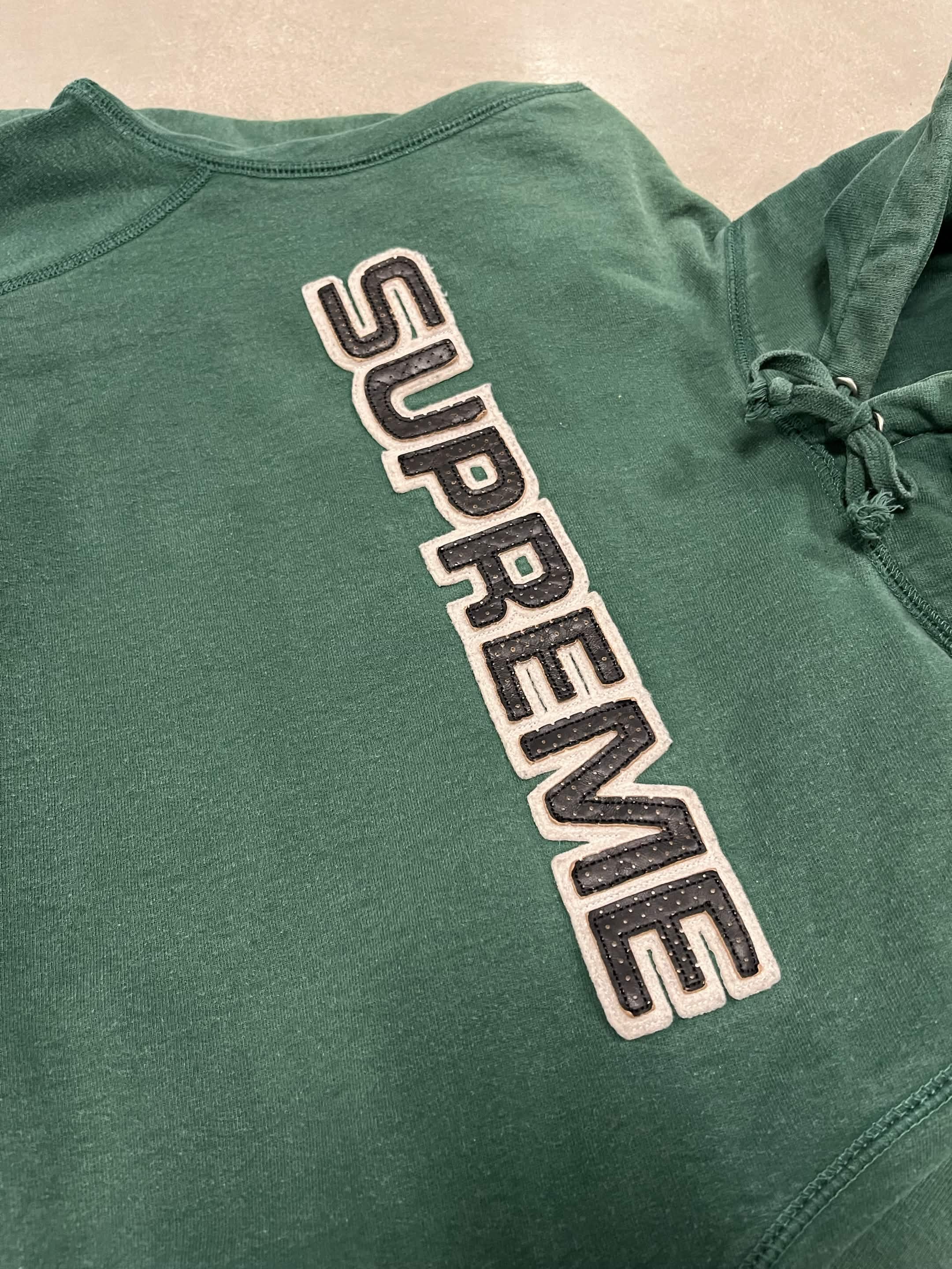 Supreme Leather Hoodie