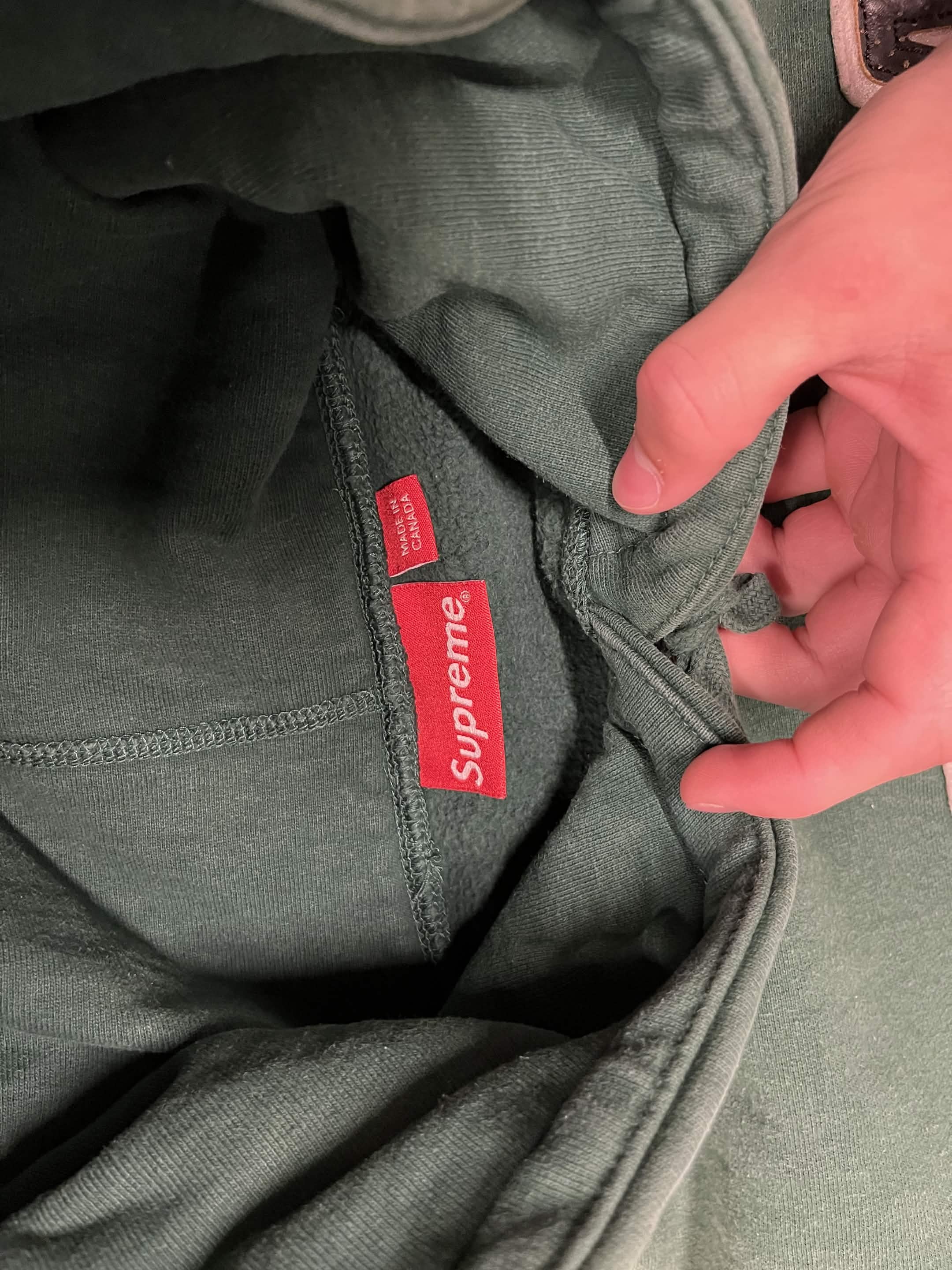 Supreme Leather Hoodie